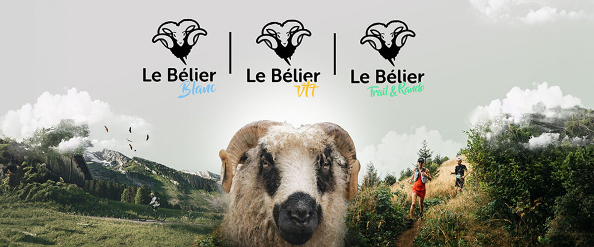 Le Bélier blanc, le Bélier VTT, le Bélier Trail & Rando, la Trilogie du bélier :  l’animal à 3 cornes