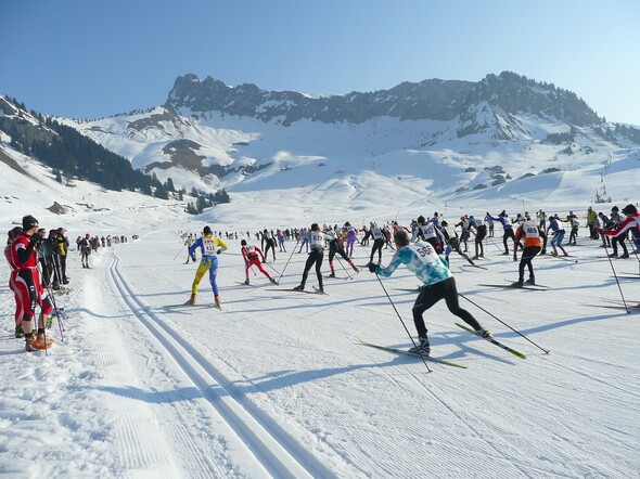36ème Traversée de la Ramaz, grande course populaire de ski de fond