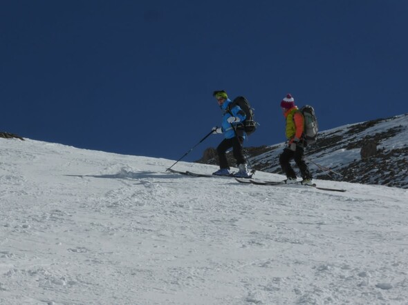 Diagonale du Mont Joly - Montée sèche version hiver