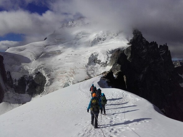 Diagonale du Mont Joly - Montée sèche version hiver