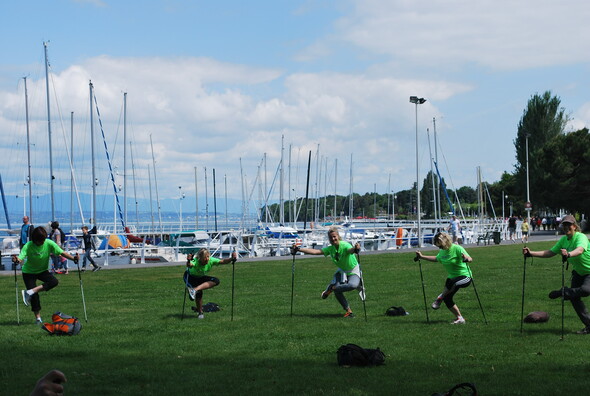 Tour du lac Léman en marche nordique