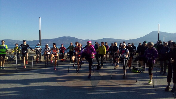 Tour du lac Léman en marche nordique