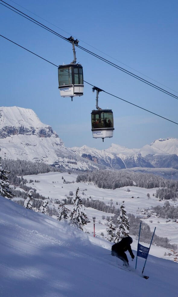 Coupe de la commune de Megève