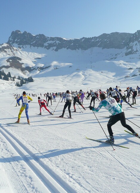 36ème Traversée de la Ramaz, grande course populaire de ski de fond