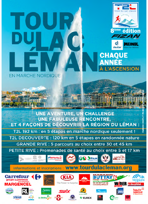 Tour du lac Léman en marche nordique