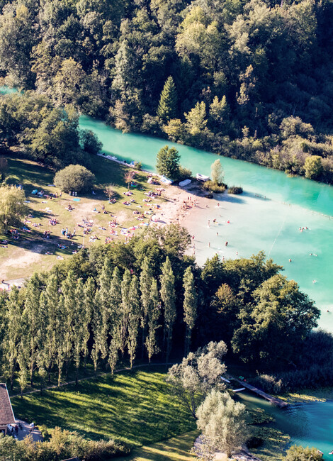 Traversée du lac à la Nage