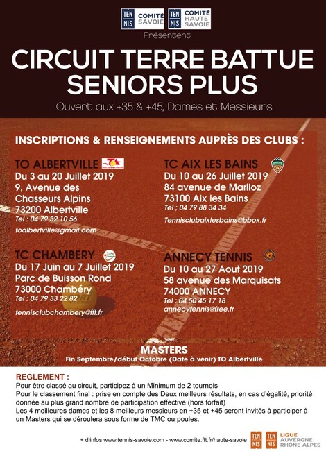 Tournois Seniors +