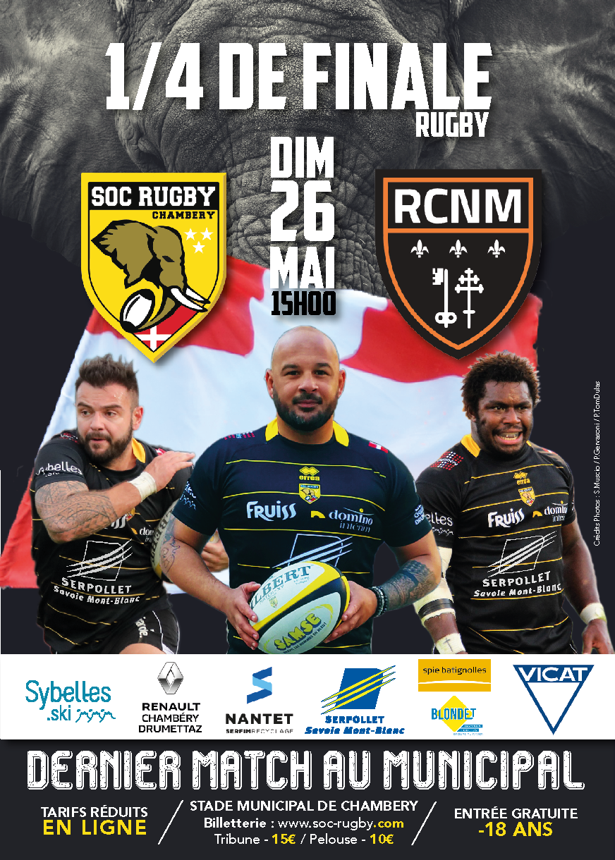 Rugby 1/4 de Finale Fédérale 1